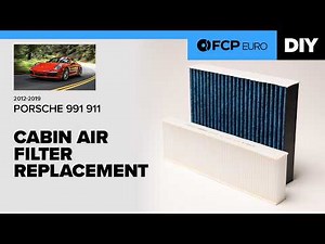 Porsche 911 Cabin Air Filter Replacement DIY (2012-2016 Porsche 991.1 Carrera, S, 4S, GTS, Turbo)