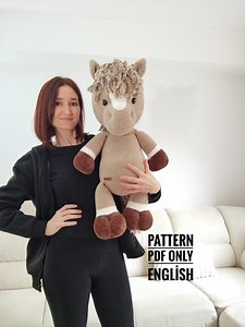 Crochet Horse Amigurumi Pattern | Plush Pony Toy (PDF Pattern) - Etsy