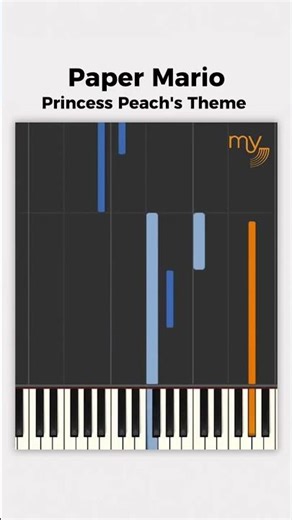 Princess Peach's Theme (Paper Mario) - Piano Tutorial