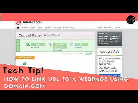 How to Link & Connect to a Webpage Using Domain.com [2017] Tutorial