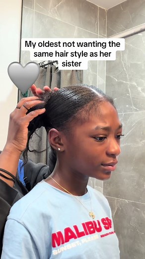 My oldest think this her program #girlmom #fyp #momlife | Hairstyles