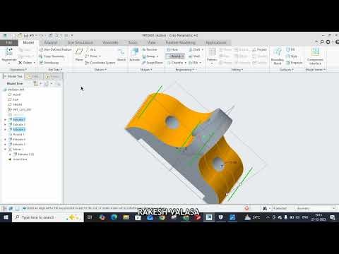 Creo Modelling Exercises Tutorial-10 for Beginners |Creo Parametric Tutorial|