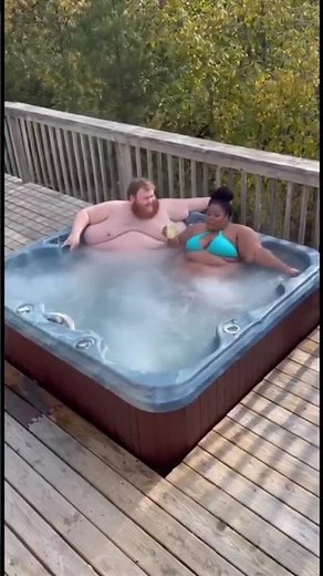 🤣 Hilarious Hot Tub FAIL! (Wait for the ending!) #shorts