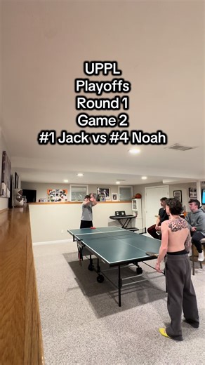 Playoffs Round 1 Game 2 Jack vs Noah #fyp #pingpong #sports #playoffs #2026