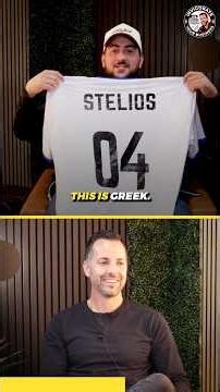 STELIOS THE GREEK COMES TO LIFE with Neema Naz and his Greece Jersey