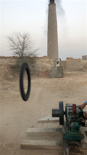 Start diesel engine and faling tyre