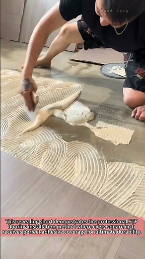 STP Flooring Installation: Perfect Full-Adhesive Application Technique