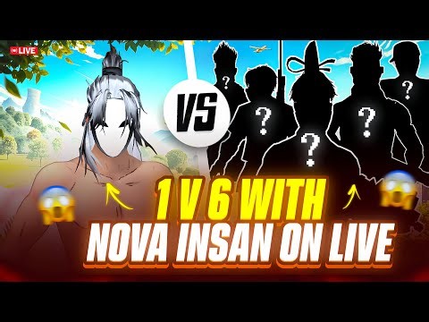LIVE 🔴 1 Vs 6 Custom Gameplay 🔥 | Free Fire Live Stream🚀 #freefire #nonstop_live #gyangaming