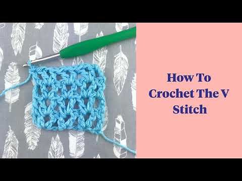 How To Crochet the V Stitch: Fiber Flux Minute Makes
