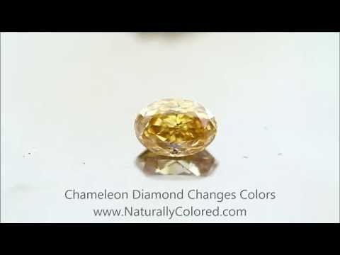 Chameleon Diamond Changes Colors