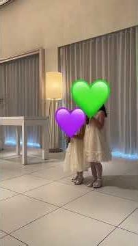 結婚式で乾杯の挨拶をさせてもらいました🍻6歳と3歳姉妹で上手にできました👏#結婚式 #乾杯 #姉妹#かわいい #shorts