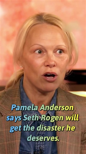 Pamela Anderson says Seth Rogen will get the disaster he deserves.#pamelaanderson #sethrogen #foryou #celebrity #tiktok #fyp #usa