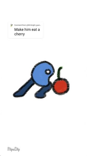 Cherry. #animation #cherry #digitalart #eating #idk