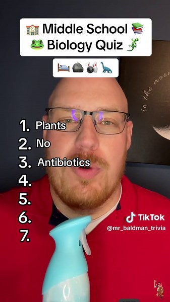 Middle School Biology Quiz Trivia Questions