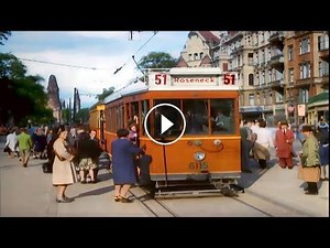 Berlin 1940s in Color, Post-WWII [60fps,Remastered] w/sound design added #Video