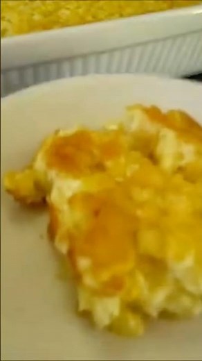 CORN PUDDING CASSEROLE 🌽 So YUMMY 😋 #food #homemade #baking #sidedish #recipe #tutorial