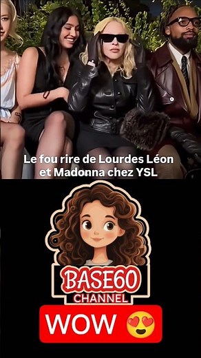 Madonna and her daughter Lourdes Léon in the front row of the Saint Laurent Spring/Summer 2026