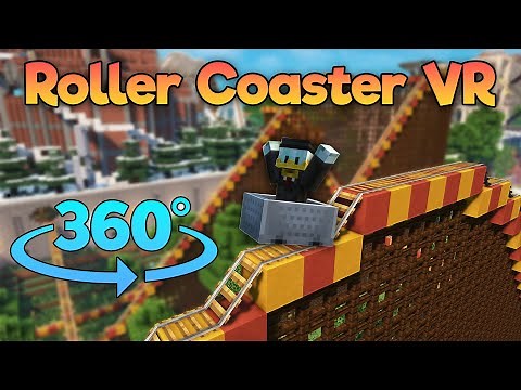 Ultimate Minecraft Adventure: 360° VR Roller Coaster 4K 60 FPS!