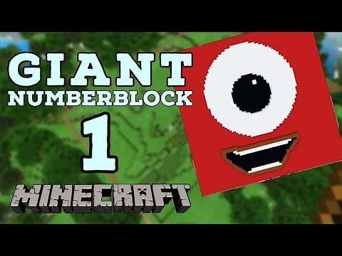 I made a GIANT Numberblock 1 in Minecraft