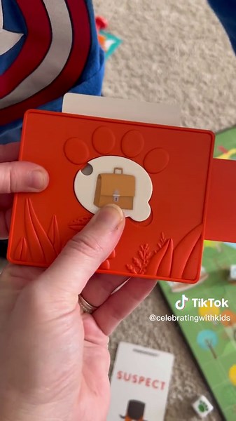 My kids are obsessed with Outfoxed! This game lets you look for clues, compare them to suspects, and use the process of elimination to determine who stole the pie! My four year old loves it, perfect for age 4-8 I would say! #boardgames #preschooler #giftsforkids #kidsgames #familygamenight