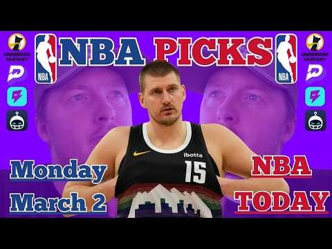 My 4 Best NBA Picks Today | Monday March 2 | Player Props, Bets, and Predictions