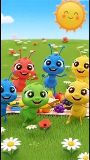 Ants vs Huge Food Challenge! 🐜🥪 Funny Picnic Dance for Kids #shorts