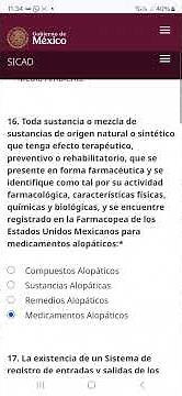 Examen SICAD COFEPRIS Mayo 2026.