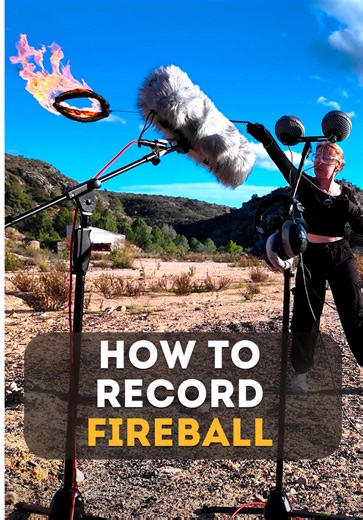 How to record fireball sounds? Well, write it down ✍🏻 #sounddesign