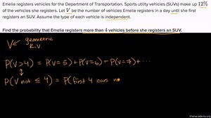 Cumulative geometric probability (greater than a value)