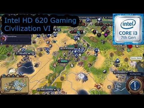 Intel HD 620 Gaming - Civilization VI - i3-7100U, i5-7200U, i7-7500U, Kaby Lake