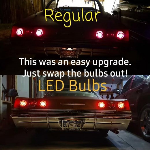 65 Impala Taillight LED Bulb Upgrade