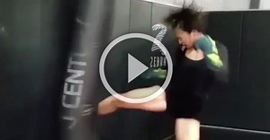 Michelle "Karate Hottie" Waterson Going Warp Speed In Training | BJPenn.com
