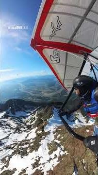 Mt Cheam Hang Glider fly over!
