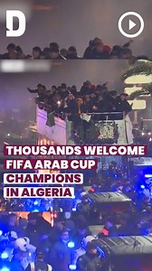🏆 Watch as thousands of fans flock to the Algerian capital to welcome the FIFA Arab Cup 2021 champions after a stunning performance in Qatar #Qatar #FIFArabCup #ArabCup #WorldCup #FIFA #2022WorldCup #Doha #DohaNews #QatarNews #ILoveQatar #DohaQatar #Qatar2022 #QatarFootball #ArabFootball #Football #Sports #QatarSports | Doha News