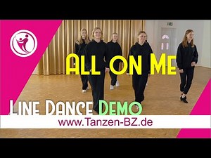 Line Dance "All on Me" - Demo Video - Absolute Beginner