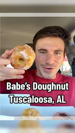 48K views · 935 reactions | Babe’s Doughnut Review in Tuscaloosa, Alabama | Nik Metcalf Food Reviews | Facebook