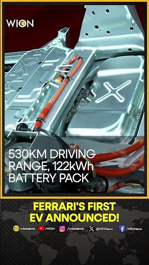 Ferrari Elettrica EV: Technical Details of 1,000HP Electric Supercar Revealed | WION Drive