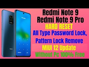 Redmi Note 9 / Note 9 Pro Hard Reset ll All Type Password Lock / Pattern Lock Remove Without Pc 2021