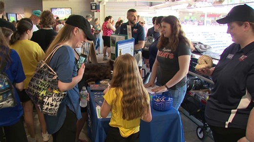 A STEM lesson for students at RailRiders game