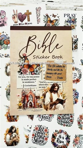 ❤️I am thrilled to offer this diverse sticker collection, designed to support and inspire your creative and spiritual journey. Whether you're documenting your Bible study, decorating your planner, or creating meaningful gifts, these stickers are your perfect companion for adding a faith-filled touch.✝️ | Altogethert