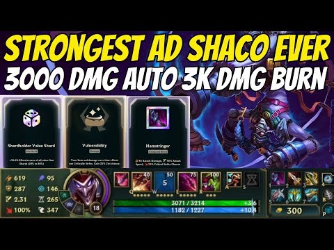🔥 Shaco With 3000 Backstab Damage + 2000 Burn | A to Z Arena 5.0