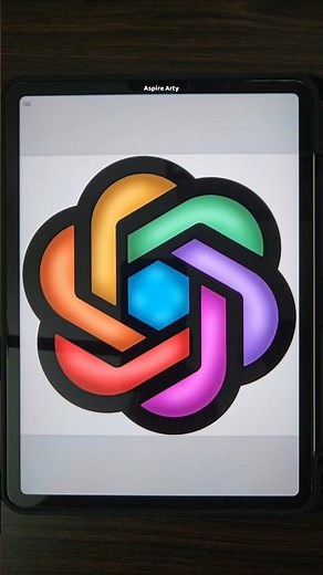 Guess This Logo⁉️ #procreate #digitalart #colors #chatgpt #animation