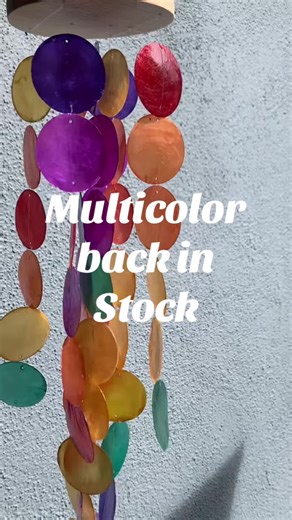 ✨Bring color and calm to your space✨ Our multicolor Capiz shell wind chime dances in the breeze with soft, soothing tones and shimmering hues that catch the sunlight beautifully. Perfect for your porch, garden, or window — it brings a touch of seaside serenity and a pop of vibrant charm to any space. 🌈💨 🌿Handcrafted with real Capiz shells 🎶Gentle, peaceful sound ☀️Reflects sunlight in rainbow shades Add a little magic to your moments 🌸 #CapizShellWindChime #BohoDecor #GardenVibes #PeacefulH