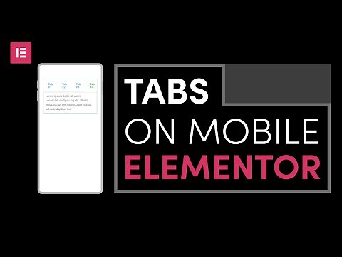 How to make horizontal Tabs on mobile version with Elementor