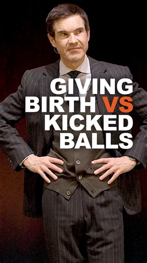 8.2M views · 182K reactions | Childbirth Vs a kick in the balls... US tour tickets: https://www.jimmycarr.com/tour/usa/ #jimmycarr #heckles #crowdwork #standupcomedy #hecklers | Jimmy Carr | Facebook
