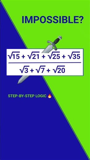 Level: IMPOSSIBLE? 💀 Radical Fraction Battle! #Shorts