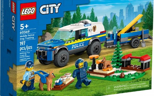 乐高 城市 60369 移动式警犬训练场 速组评测