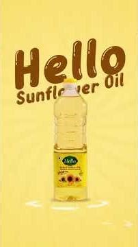 Discover the pure essence of Hello Sunflower Oil! 🌻 With 100% natural sunflower goodness