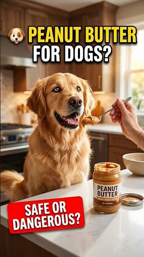 🐶 Is Peanut Butter Safe for Dogs? The Truth Every Dog Owner Must Know #pets #shorts #viral #trending