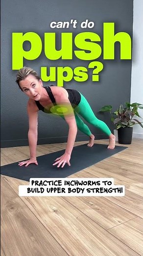 Can’t Do Push-Ups? Start with the Inchworm Exercise Instead 👍 #fitover40 #agingstrong